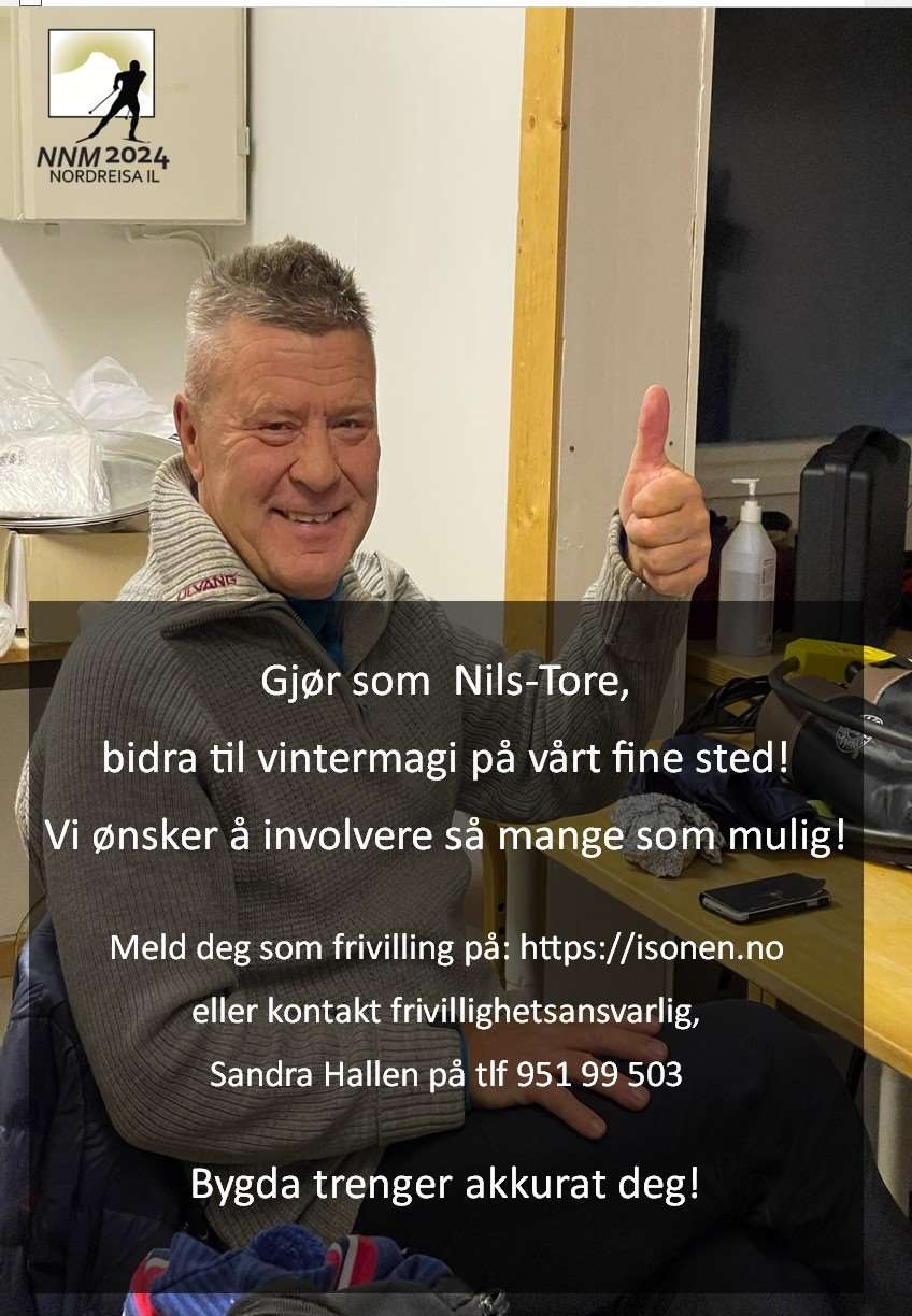 Nils-Tore Andresasen er frivillig.