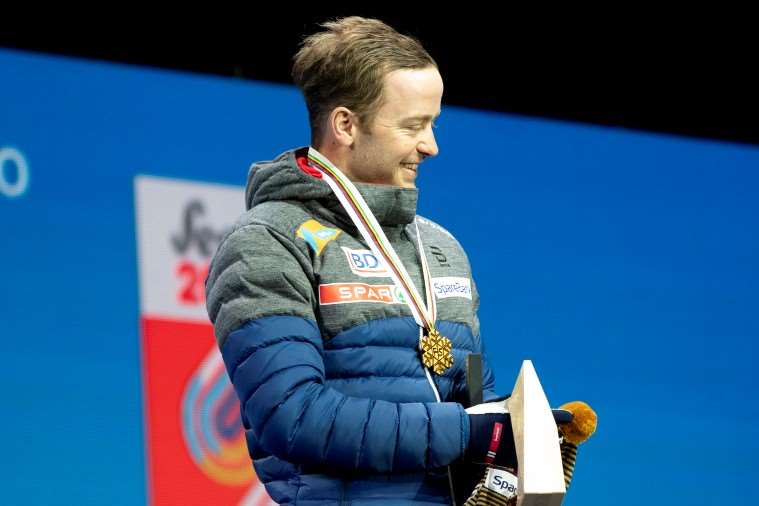 Kanskje det definitive høgdepunktet i karrieren til Sjur Røhte - Gull i VM i Seefeld 30 km skiatlon. 